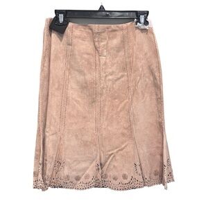 JON Women’s Knee-length A-line Skirt. Tan. Size 6